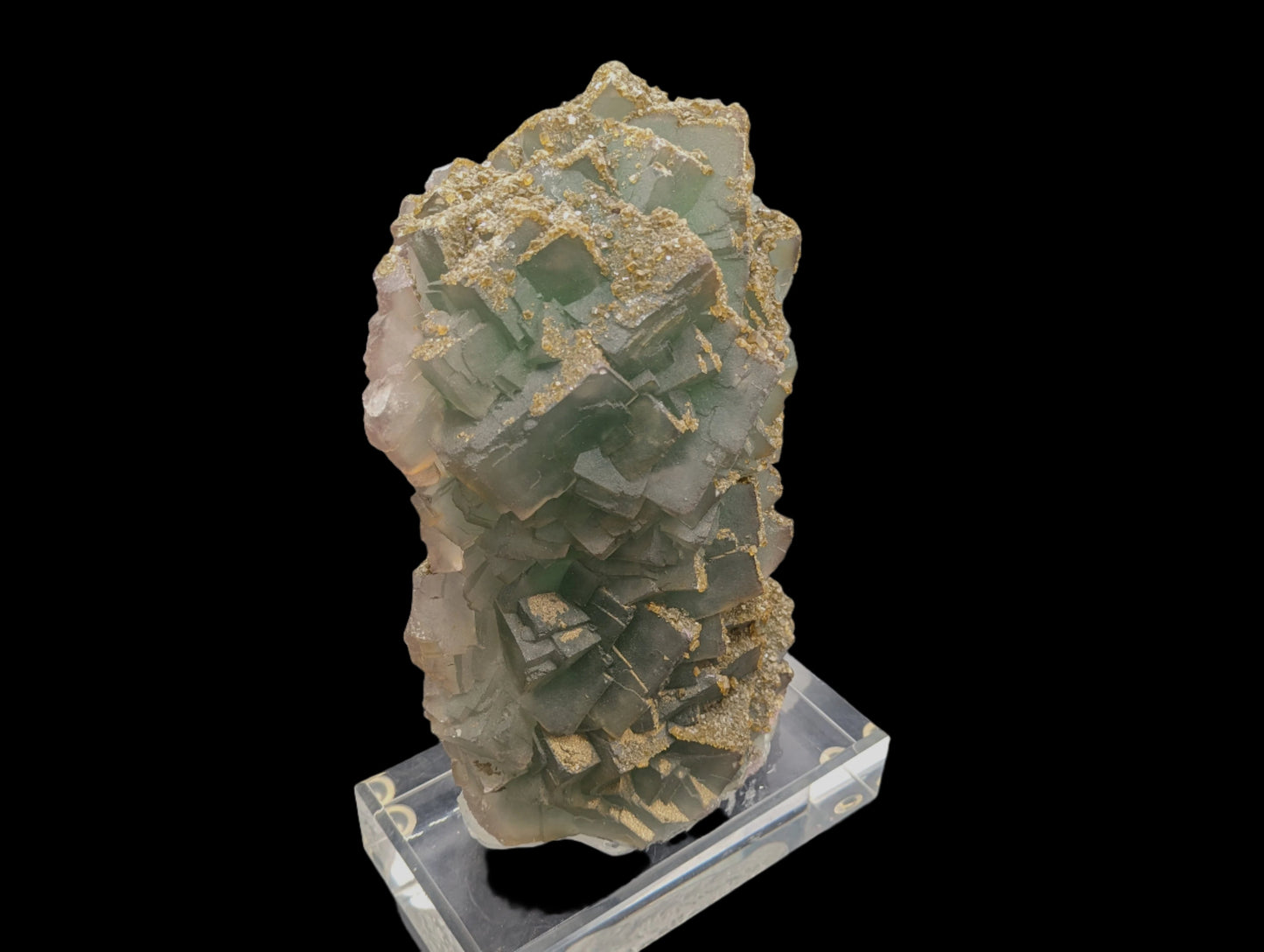 fluorite with barite and pyrite